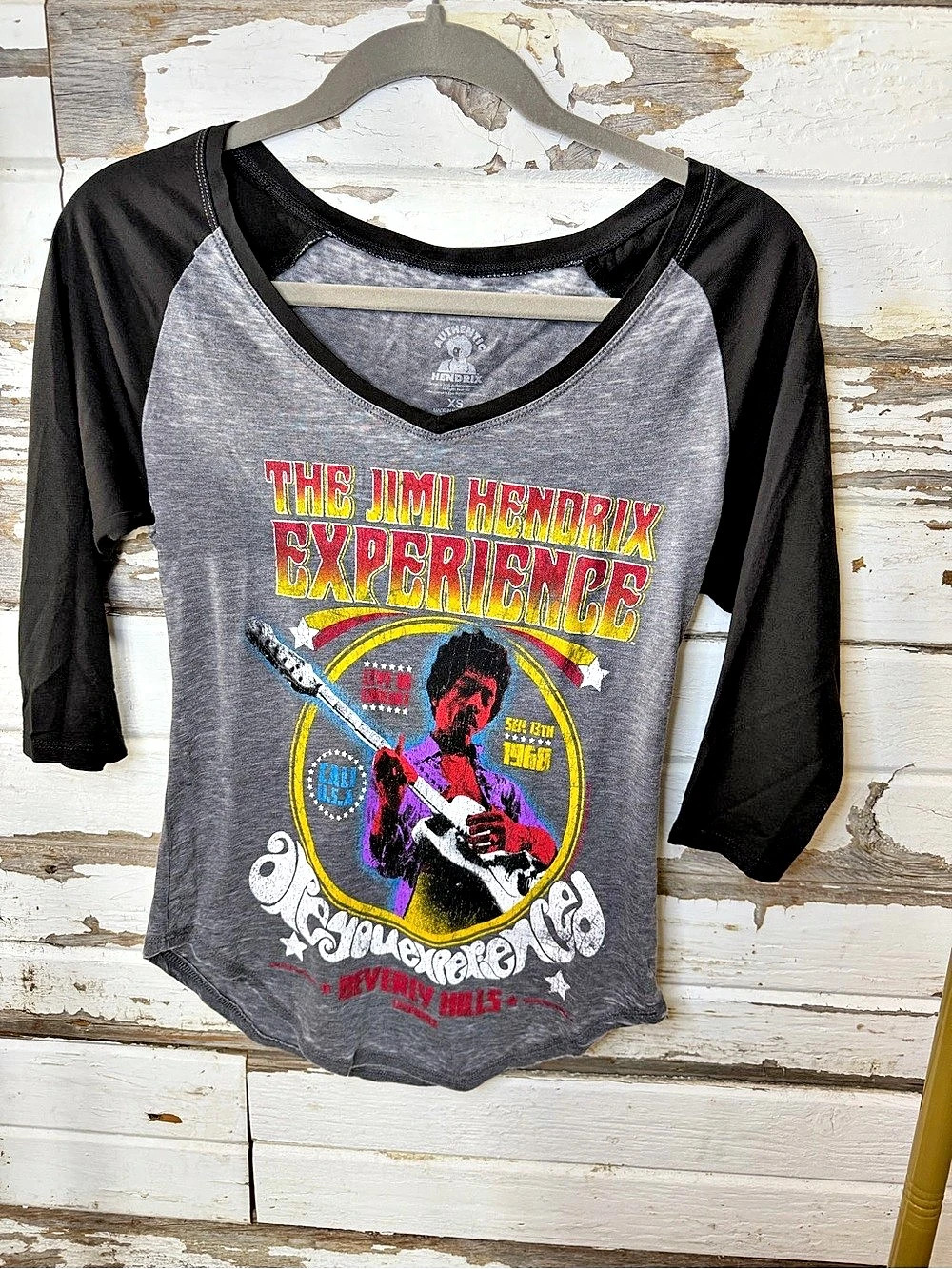 Junk Food Clothing The Jimi Hendrix Experience Graphic Raglan   ((1126. A